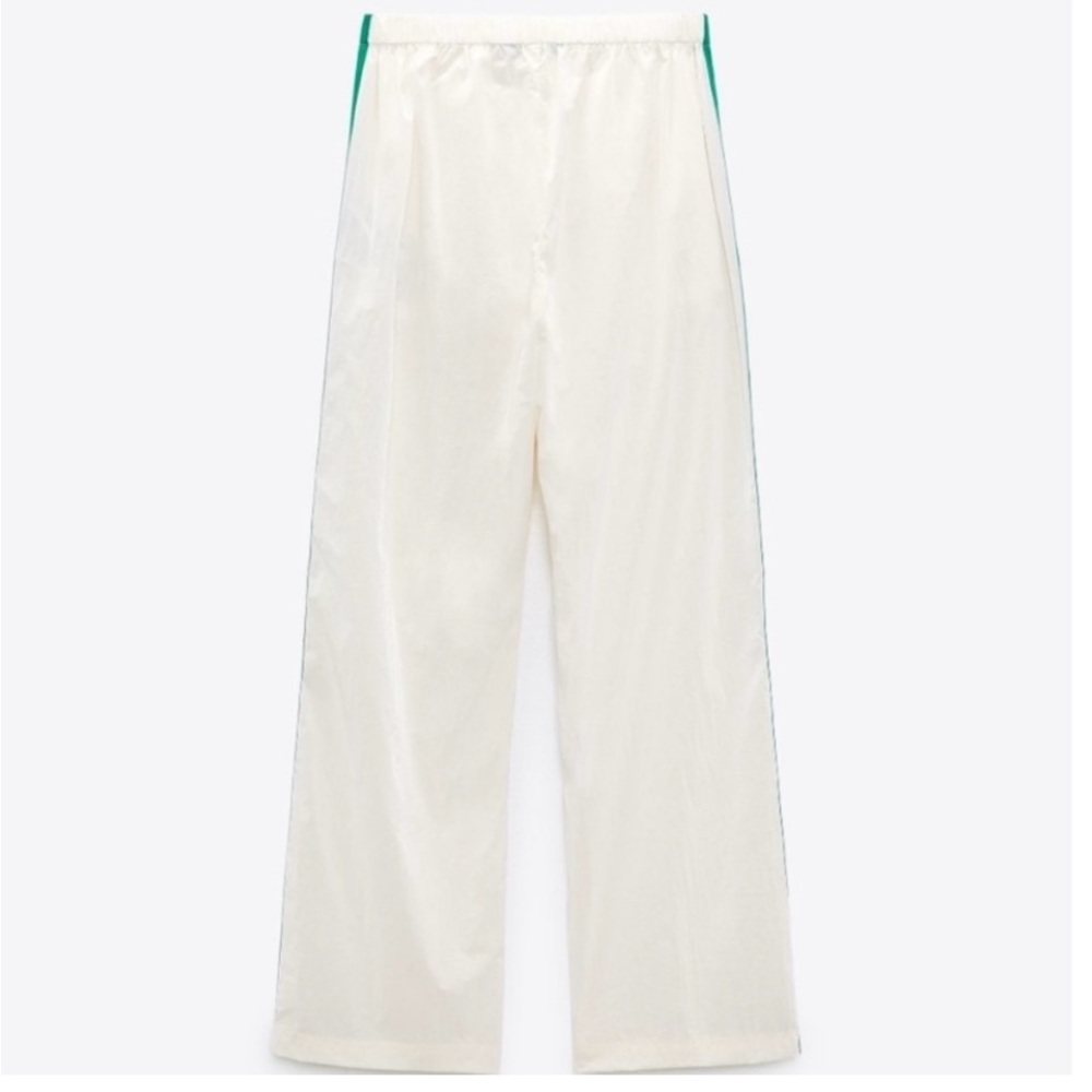 Zara Track Pants with Side Racing Stripe
